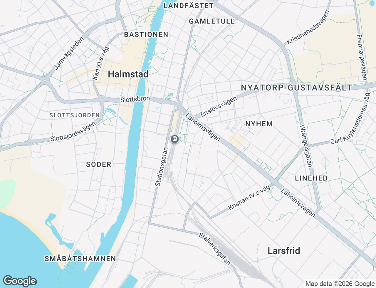Karta över Bolmensgatan 5 i 66 Halmstad