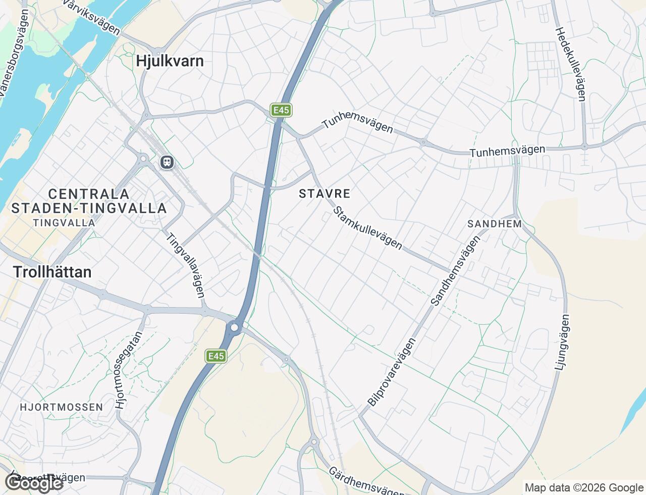 Karta över Skogmansgatan 17 i 41 Trollhättan