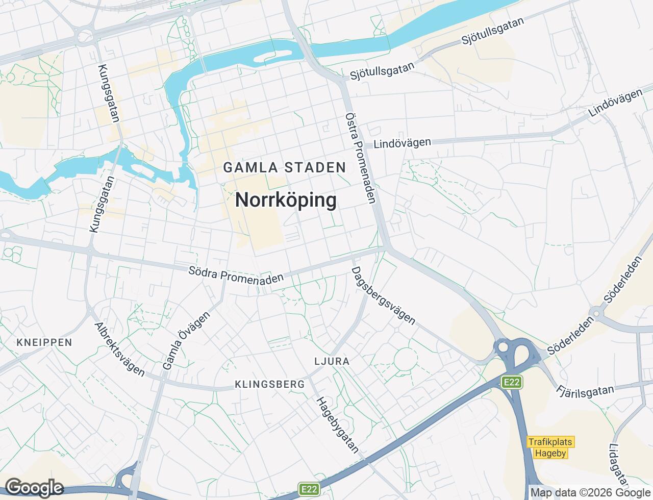 Karta över Generalsgatan 74 i 31 Norrköping