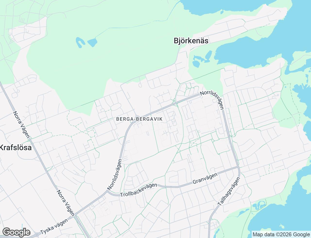 Karta över Två Systrars väg 6A i 57 Kalmar