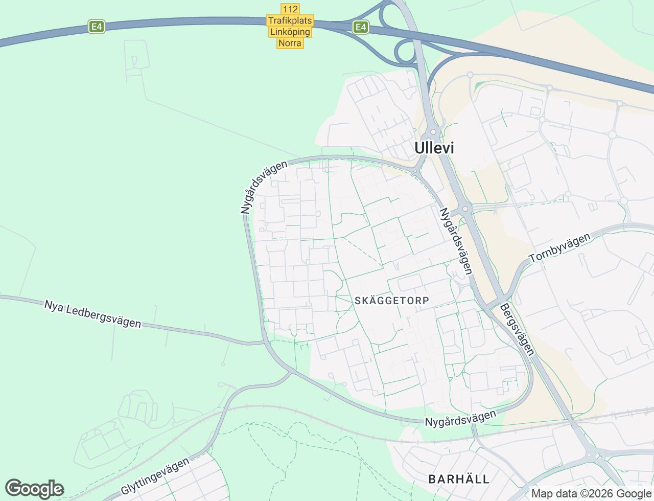 Karta över Fogdegatan 47 i 47 Linköping