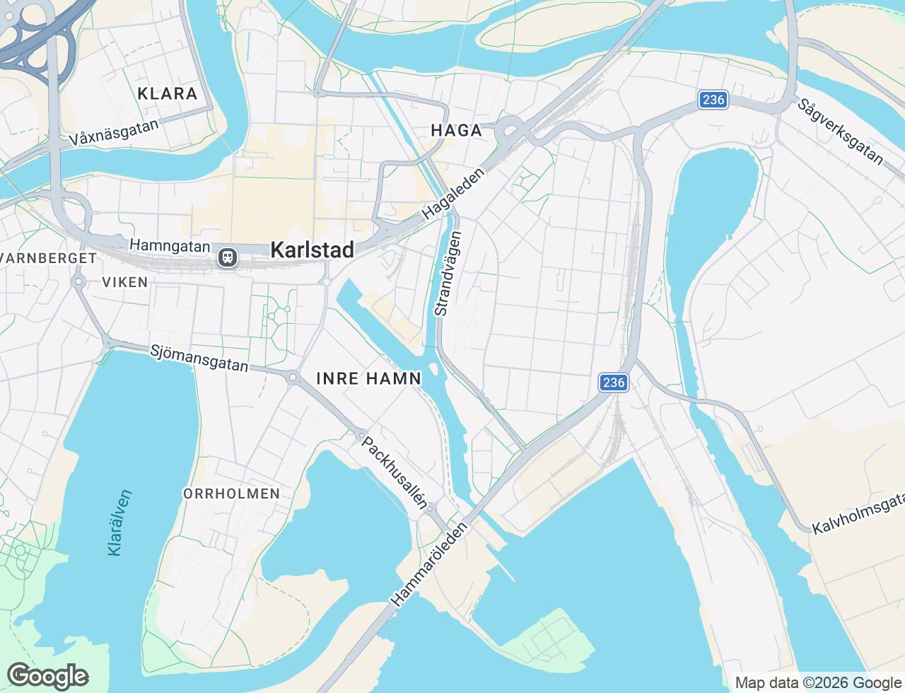 Karta över Karlagatan 5 i 23 Karlstad