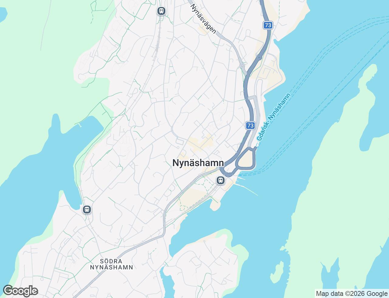 Karta över Nynäsvägen 27b i 40 Nynäshamn