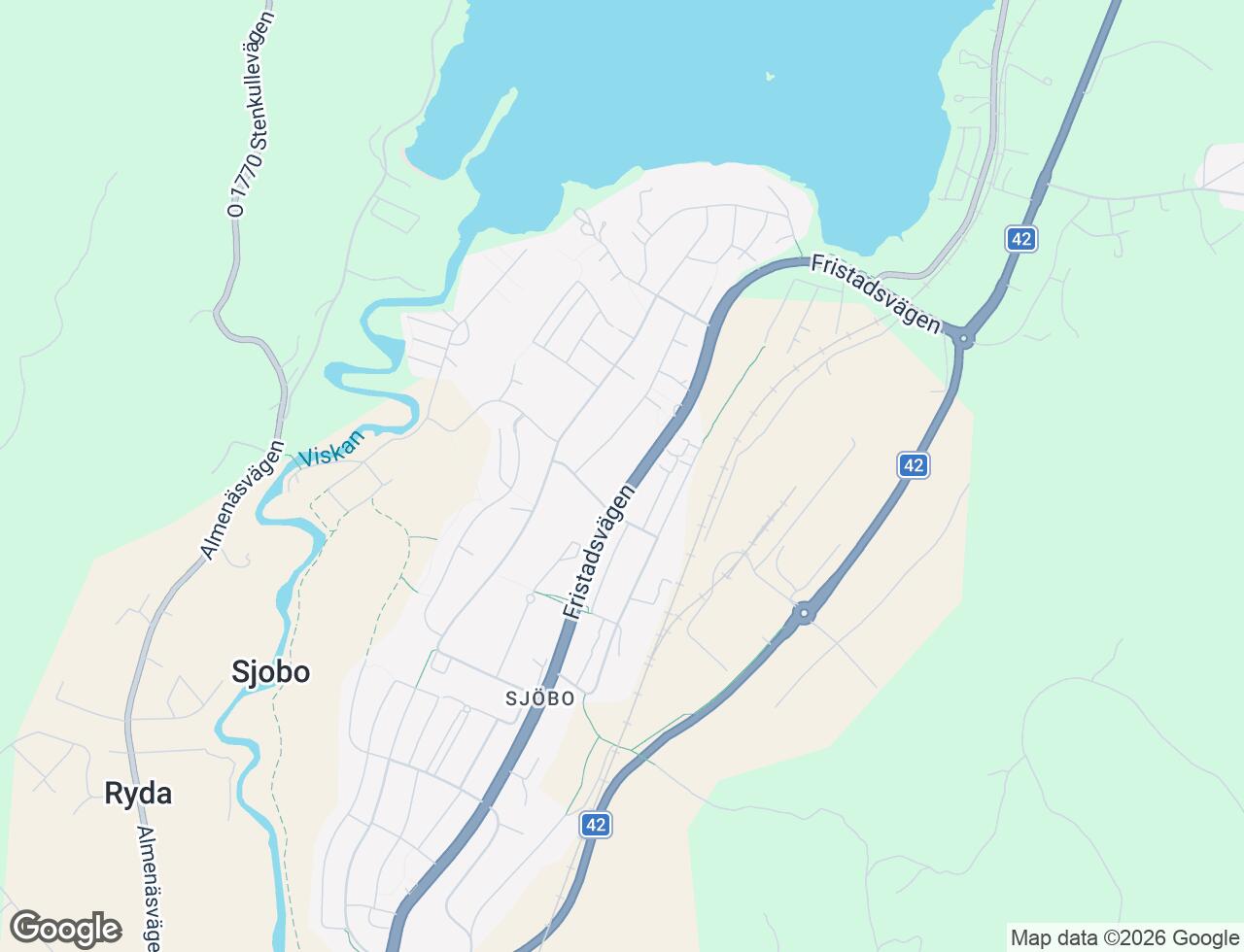 Karta över Ekängsgatan 20 i 48 Borås