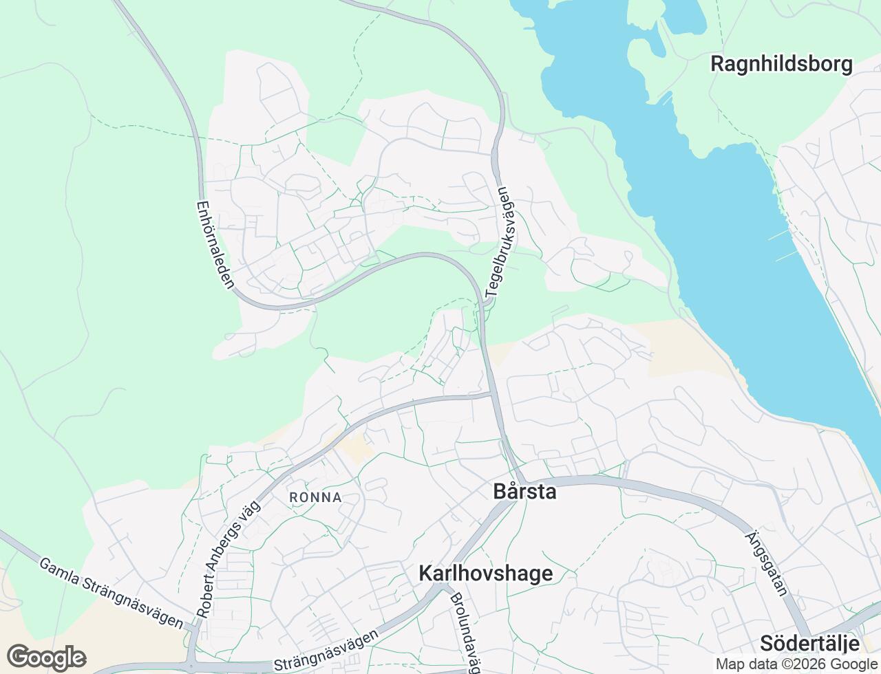 Karta över Utmarksvägen 15 i 53 Södertälje