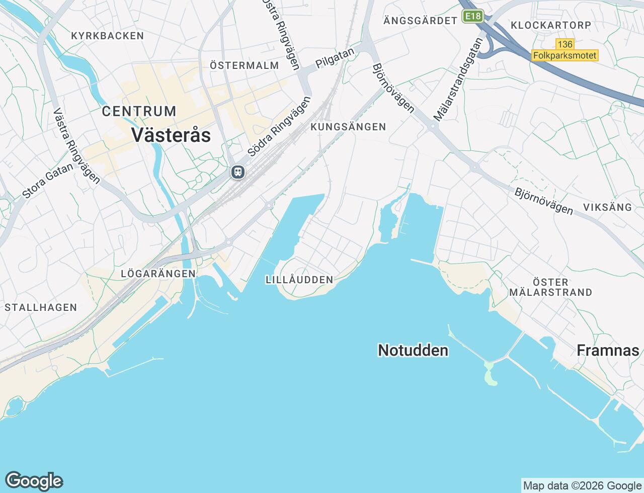 Karta över Verksgatan 11 i 10 Västerås