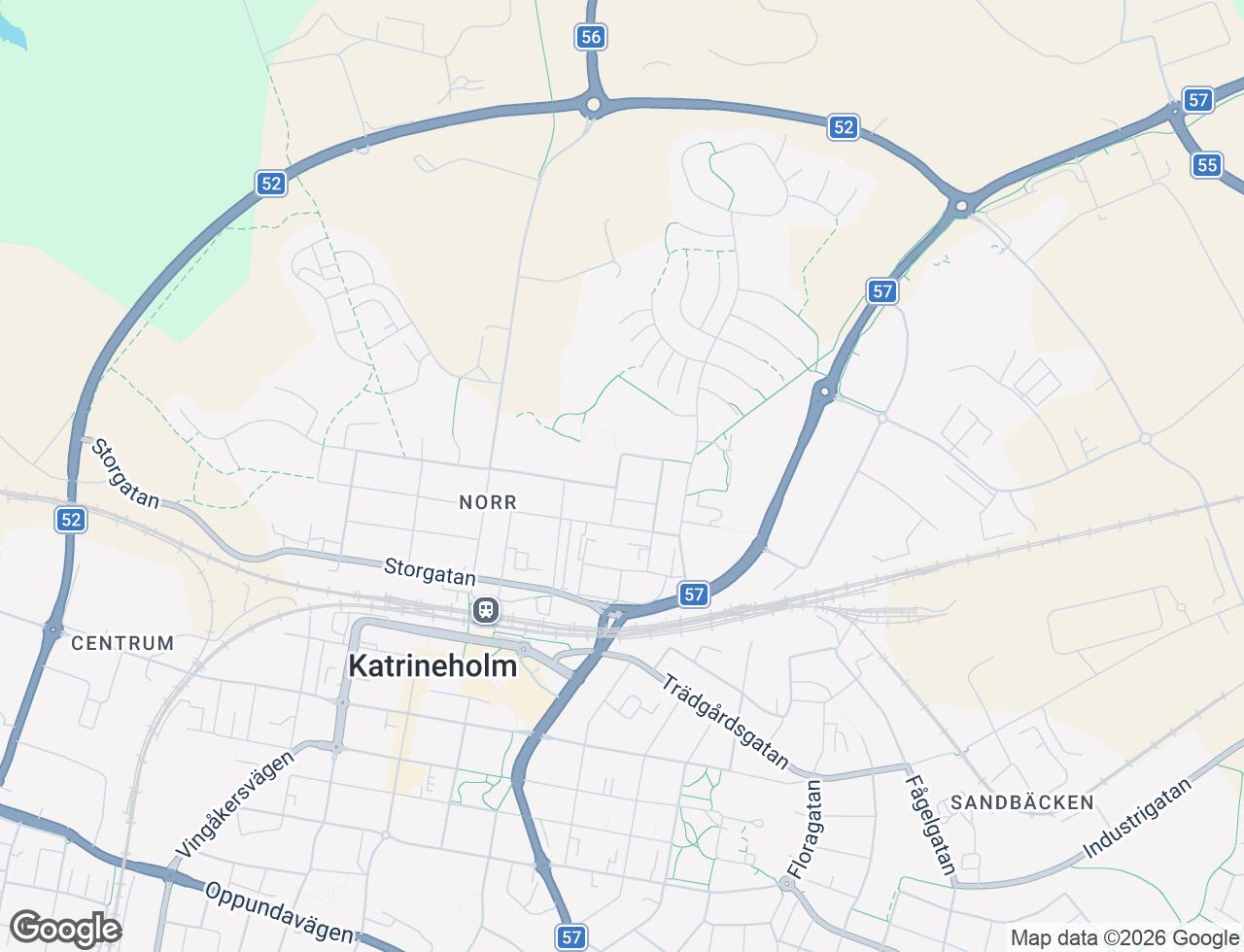 Karta över Nyängsgatan 8B i 47 Katrineholm
