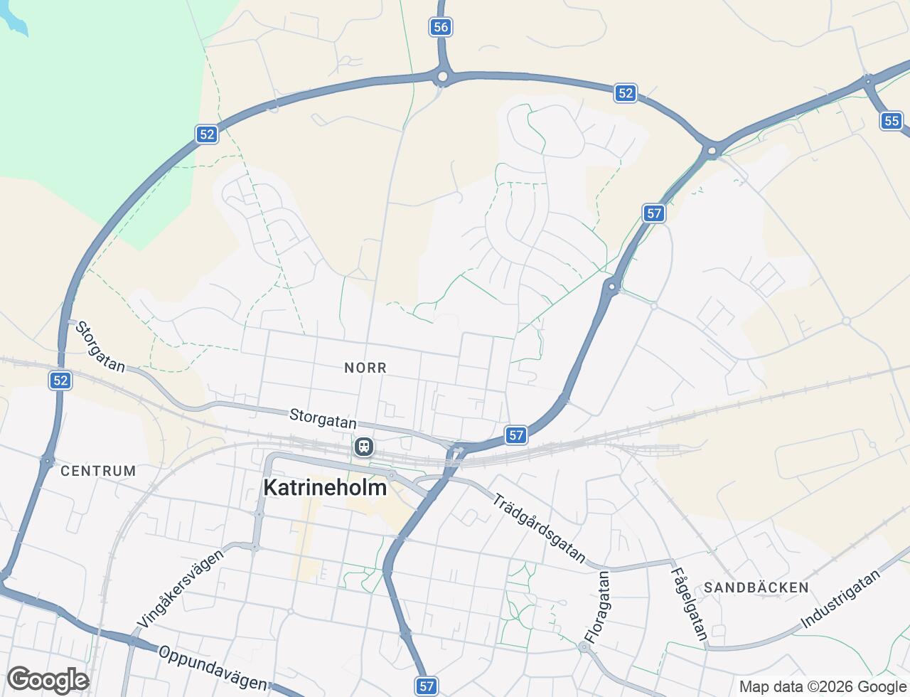 Karta över Nyängsgatan 5A i 47 Katrineholm
