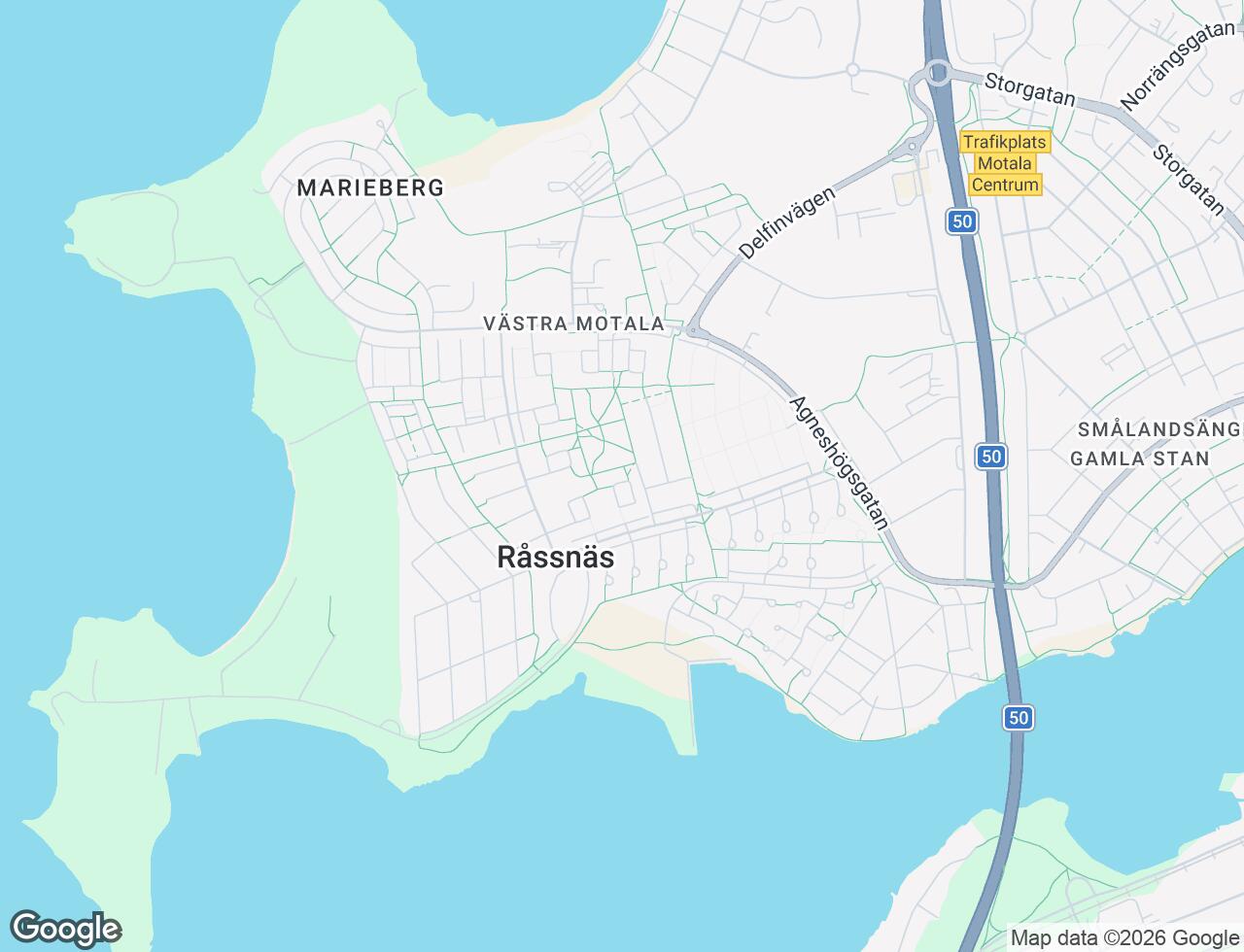 Karta över Råssnäsvägen 22C i 73 Motala