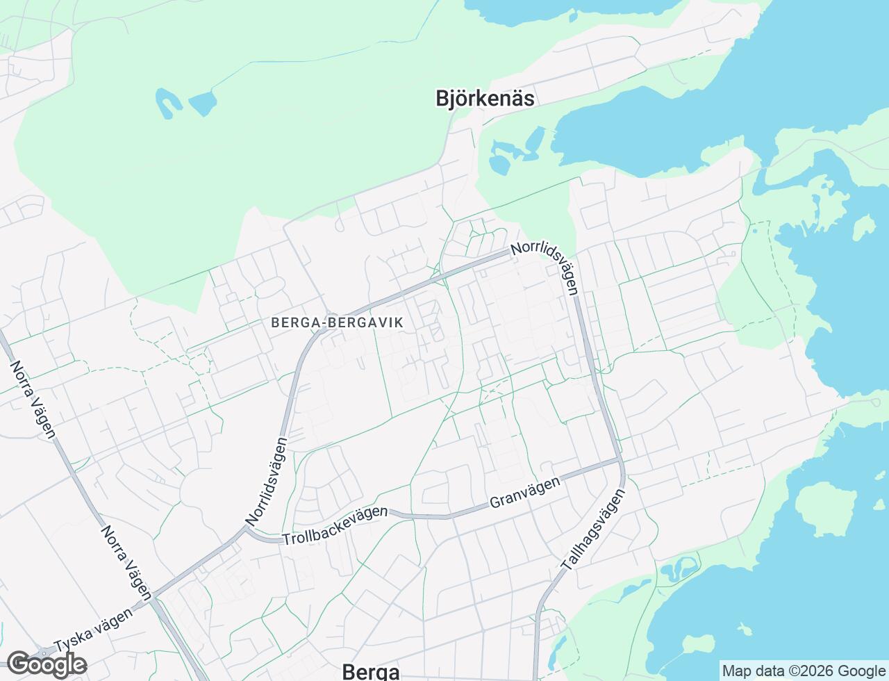 Karta över Två Systrars väg 7C i 57 Kalmar