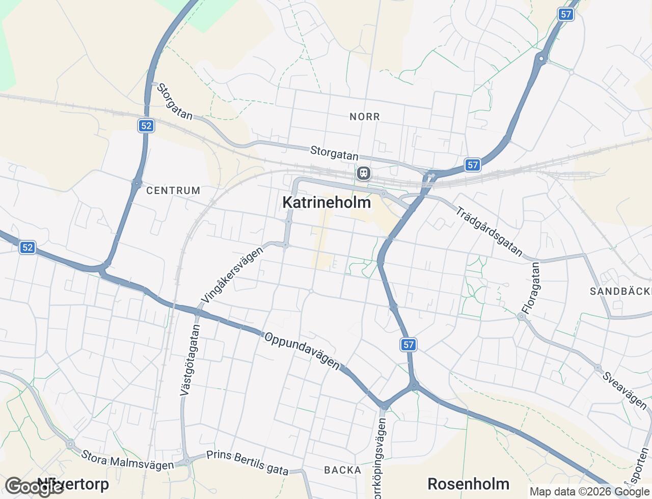 Karta över Djulögatan 33 i 30 Katrineholm