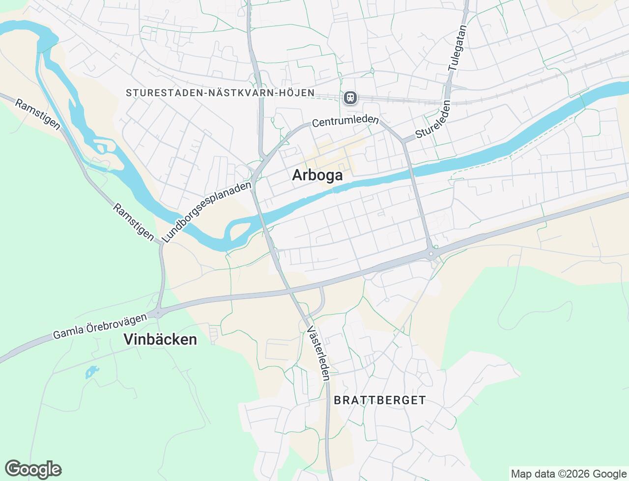 Karta över Österled 26G i 45 Arboga