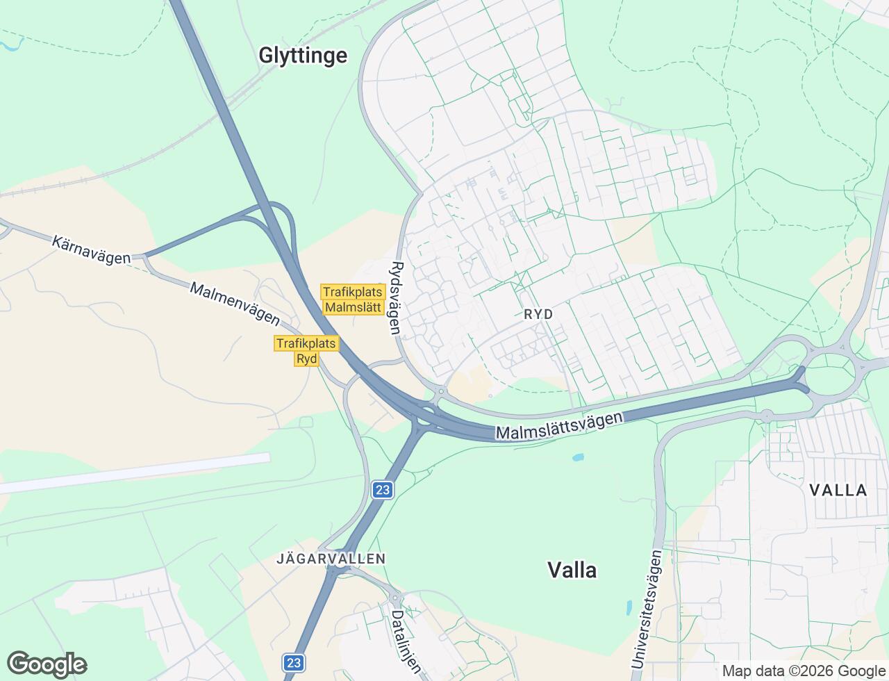 Karta över Rydsvägen 176A i 32 Linköping