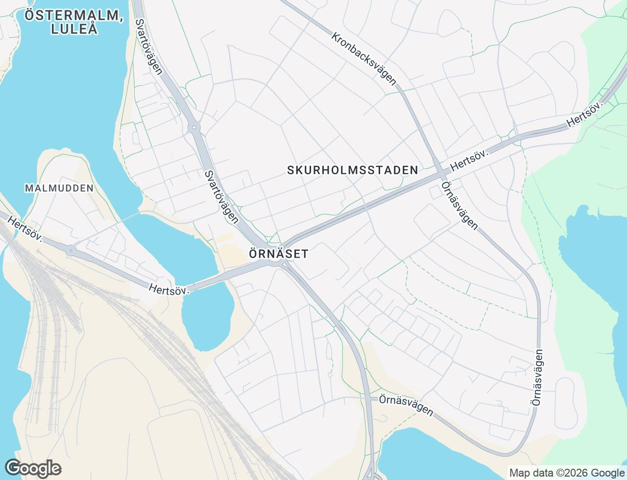Karta över Krongårdsringen 2 i 35 Luleå