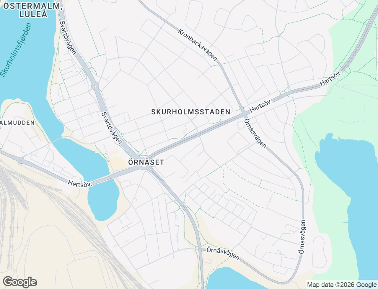 Karta över Vinkelgränd 5 i 35 Luleå