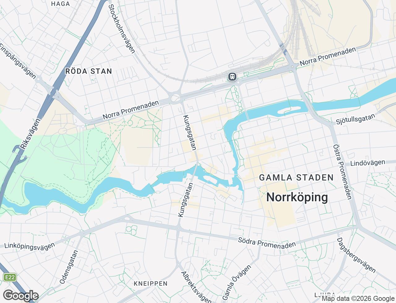 Karta över Kungsgatan 37 i 20 Norrköping