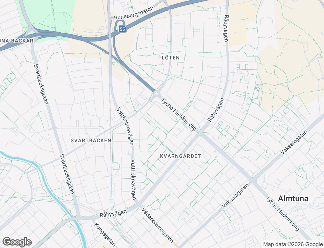 Karta över Kantorsgatan 72 i 24 Uppsala