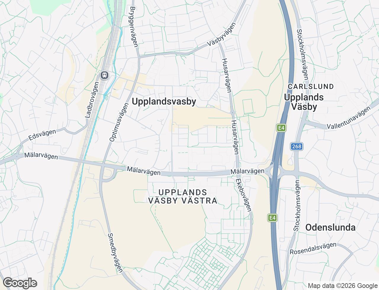 Karta över Drabantgatan 43 i 33 Upplands Väsby