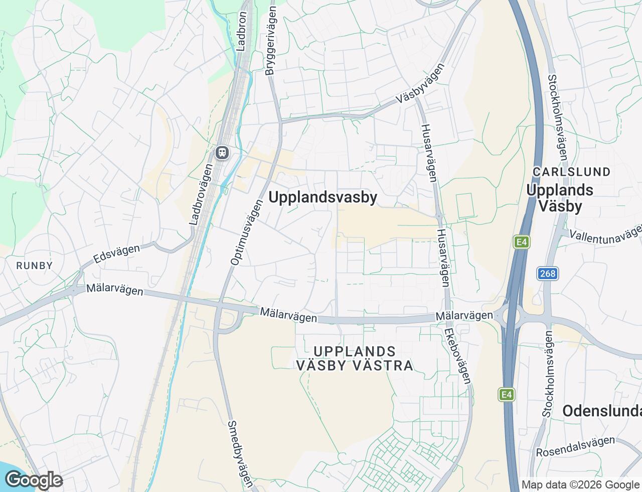 Karta över Vilundavägen 13A i 34 Upplands Väsby