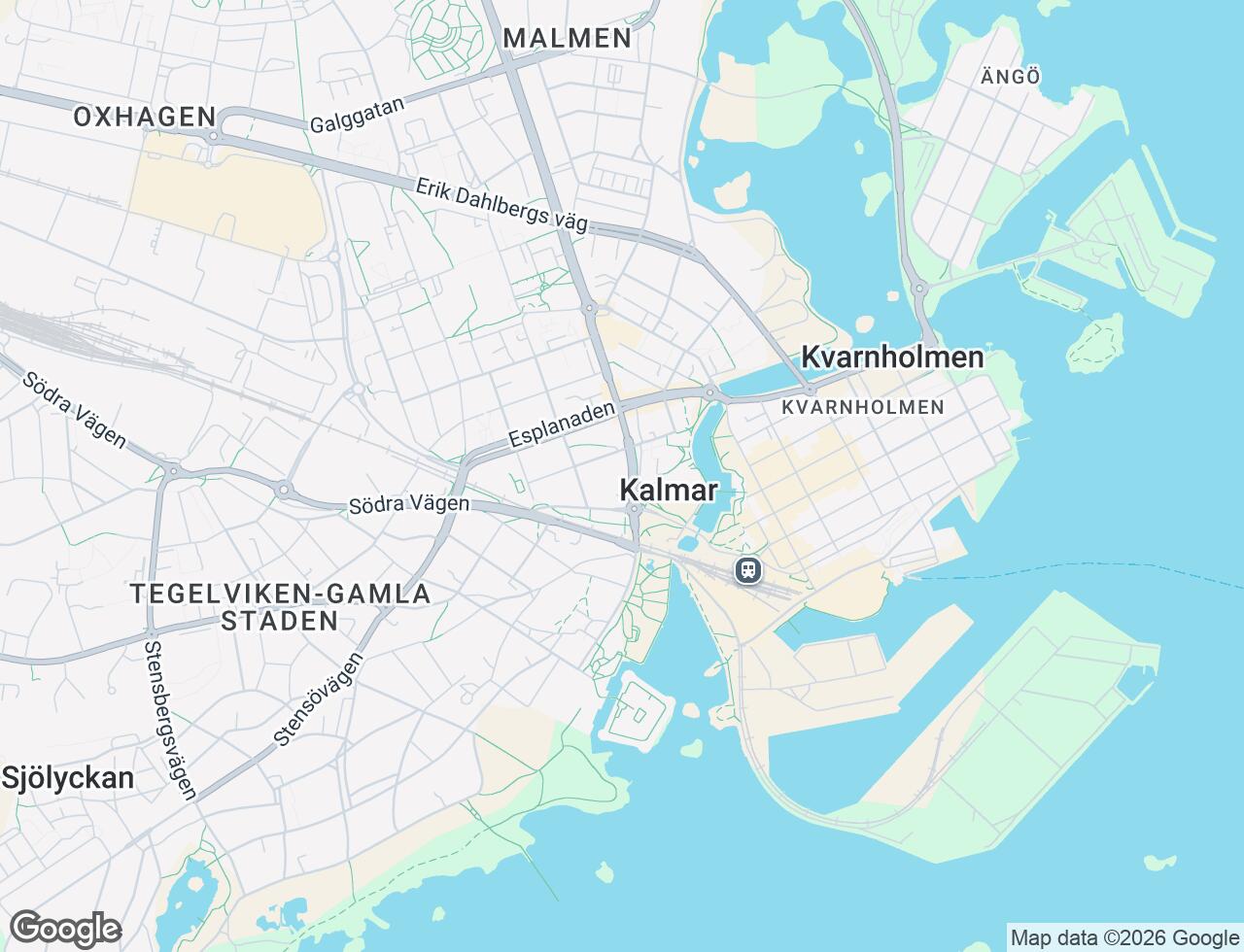 Karta över Tullslätten 23 i 53 Kalmar