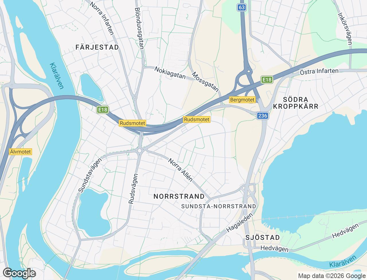 Karta över Ulvsbygatan 10C i 64 Karlstad
