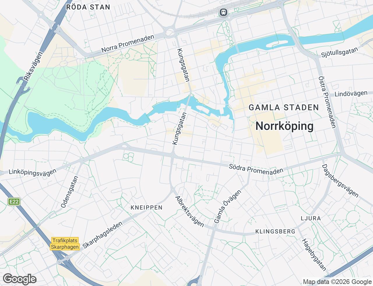 Karta över Nygatan 33 i 34 Norrköping
