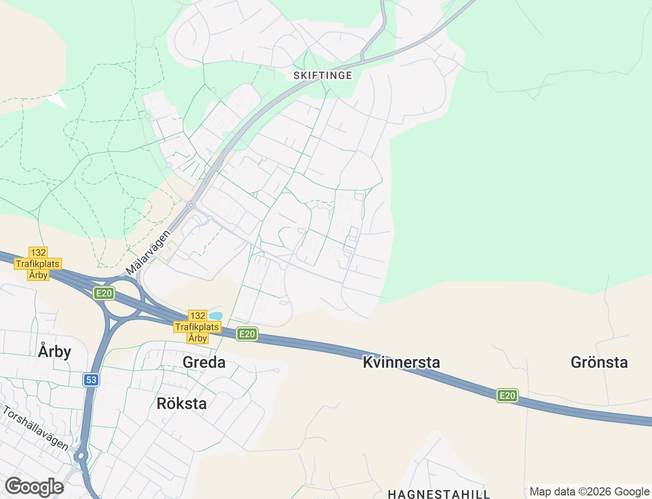 Karta över Vårvägen 3B i 54 Eskilstuna