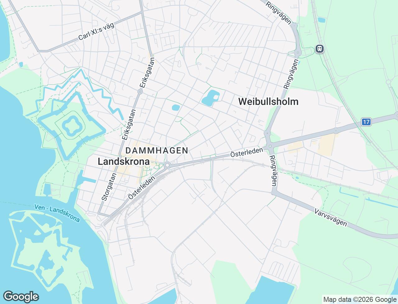 Karta över Tranchellsgatan 35C i 35 Landskrona