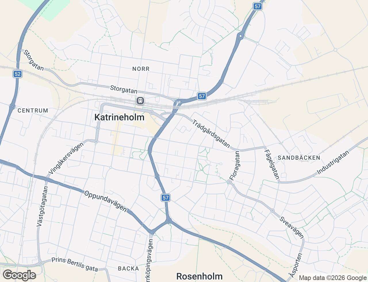 Karta över Fredsgatan 35B i 31 Katrineholm