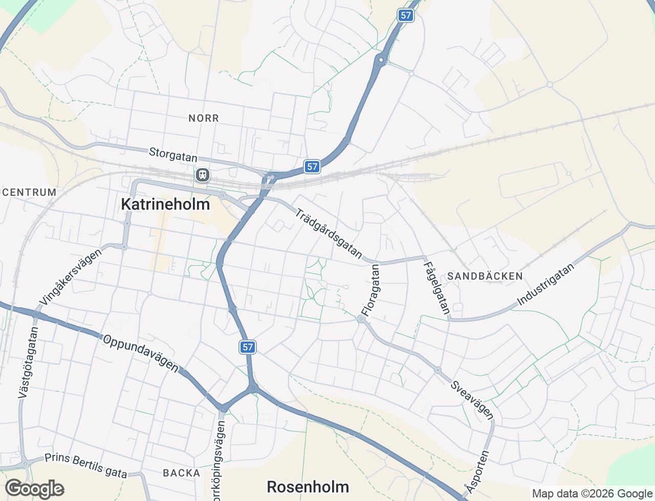 Karta över Fredsgatan 43C i 31 Katrineholm