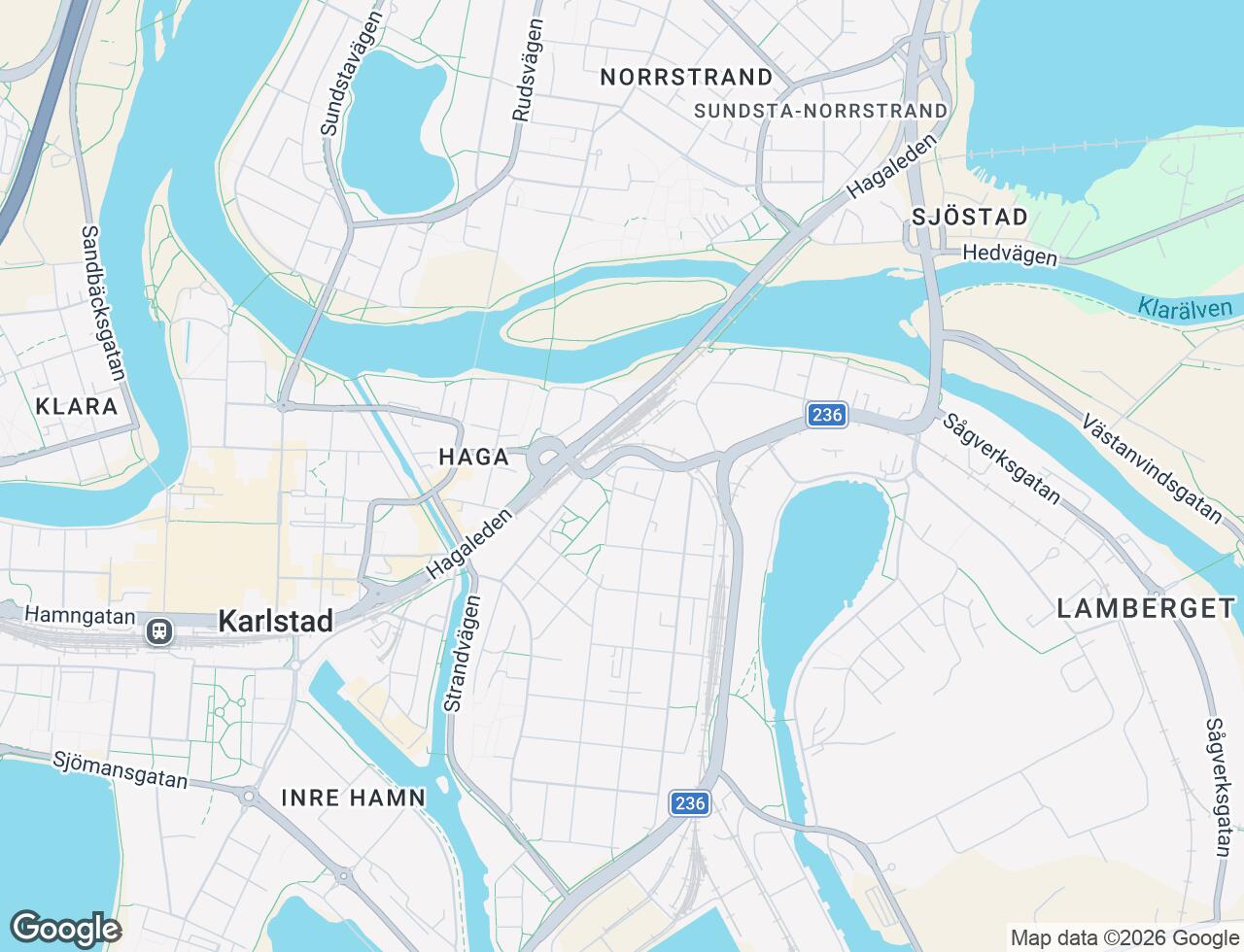Karta över Åttkantslunden 5B i 19 Karlstad
