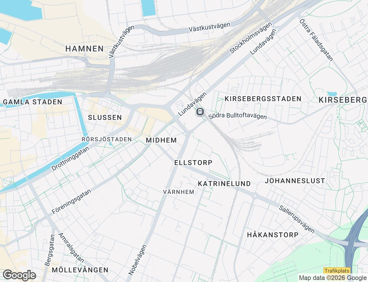 Karta över Nobelvägen 92A i 15 Malmö