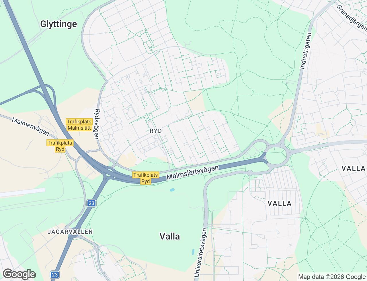 Karta över Rydsvägen 138A i 30 Linköping