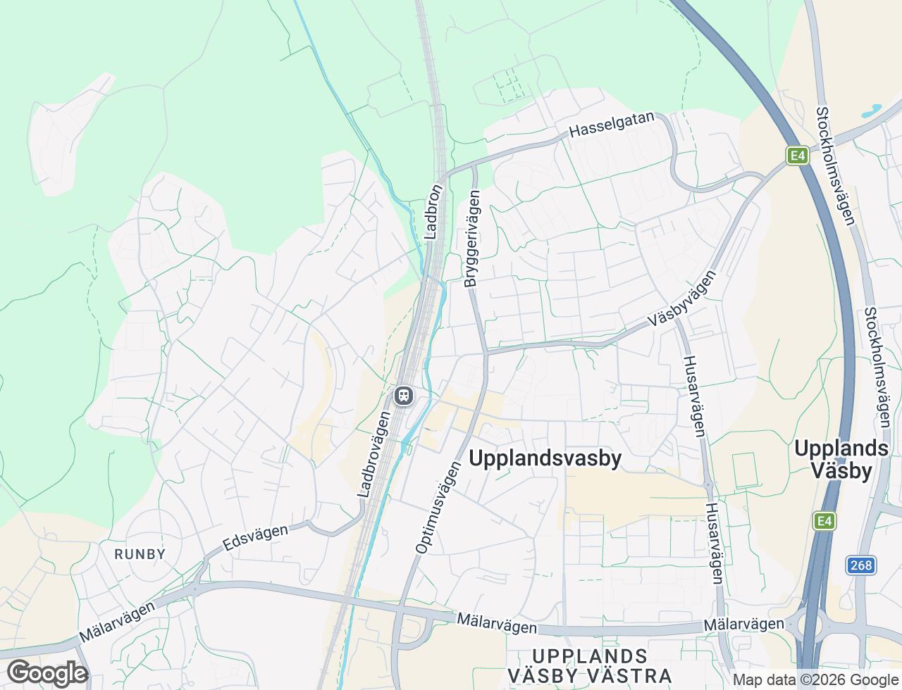 Karta över Lergropsvägen 3 i 39 Upplands Väsby
