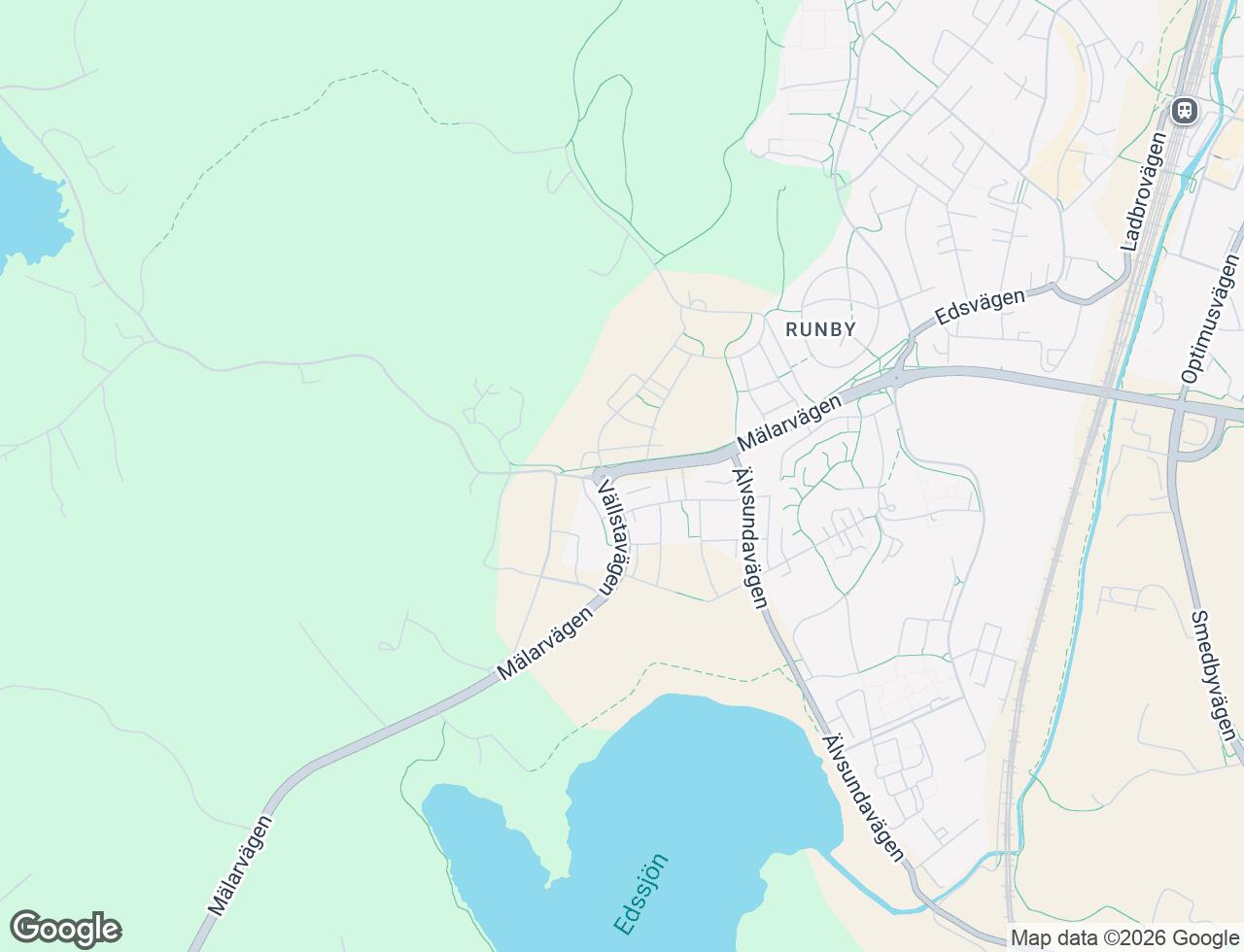 Karta över Mälarvägen 93 i 47 Upplands Väsby