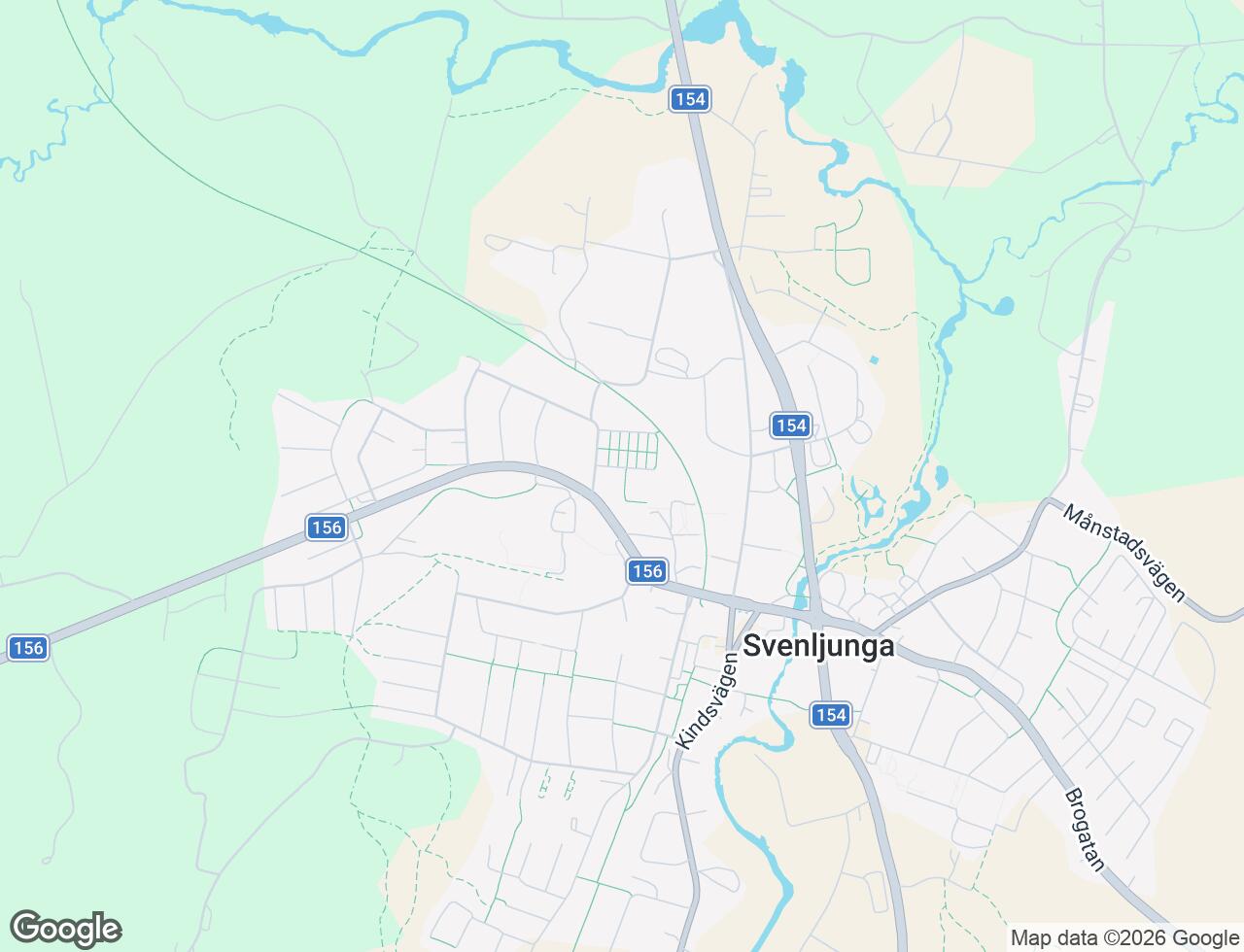 Karta över Lindgatan 2A i 52 Svenljunga