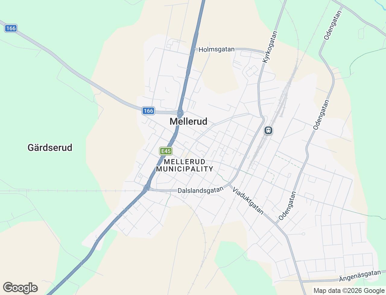 Karta över Norra Kungsgatan 1 i 30 Mellerud