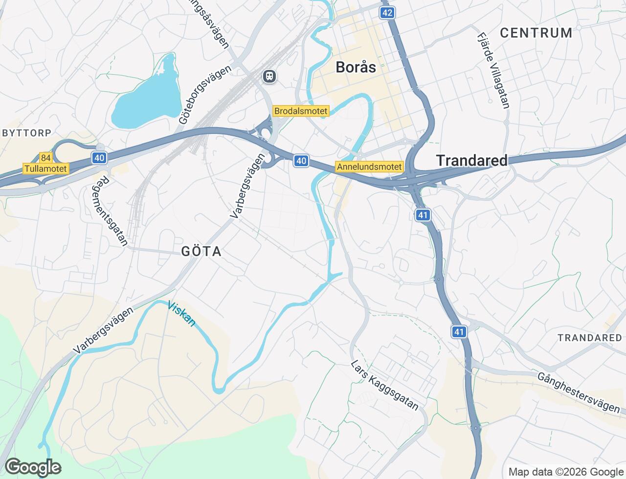 Karta över Alvestagatan 29 i 33 Borås