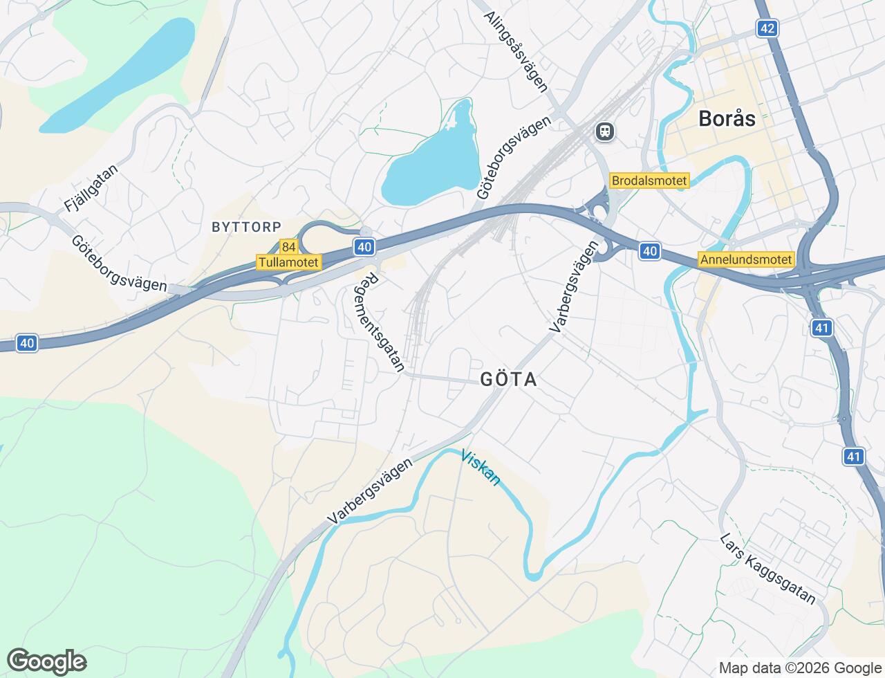 Karta över Majorsgatan 18 i 31 Borås