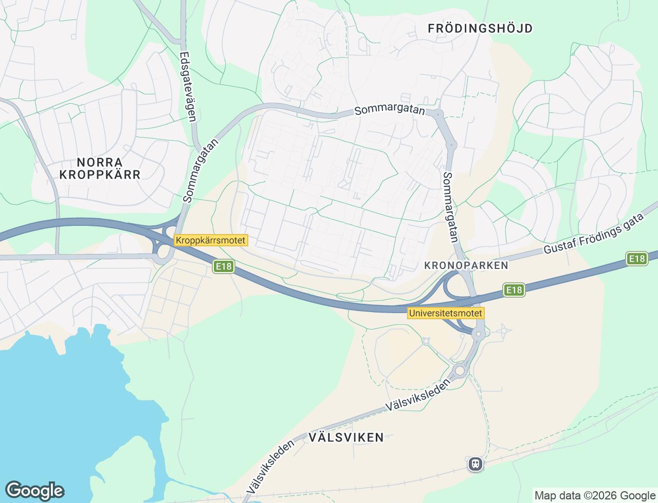 Karta över Flöjtgatan 13A i 33 Karlstad