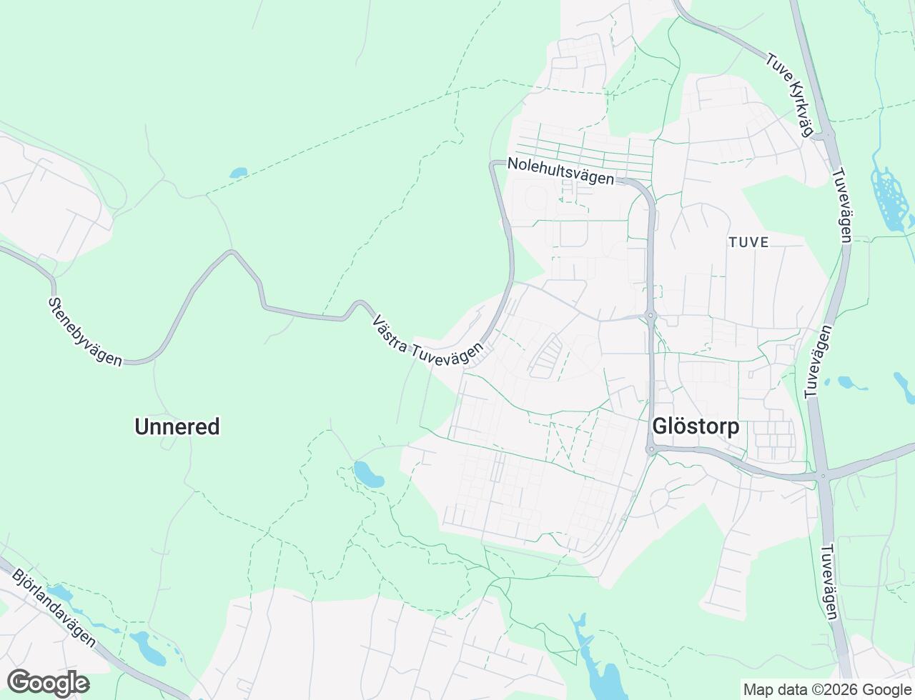 Karta över Glöstorps Röseväg 7 i 45 Göteborg