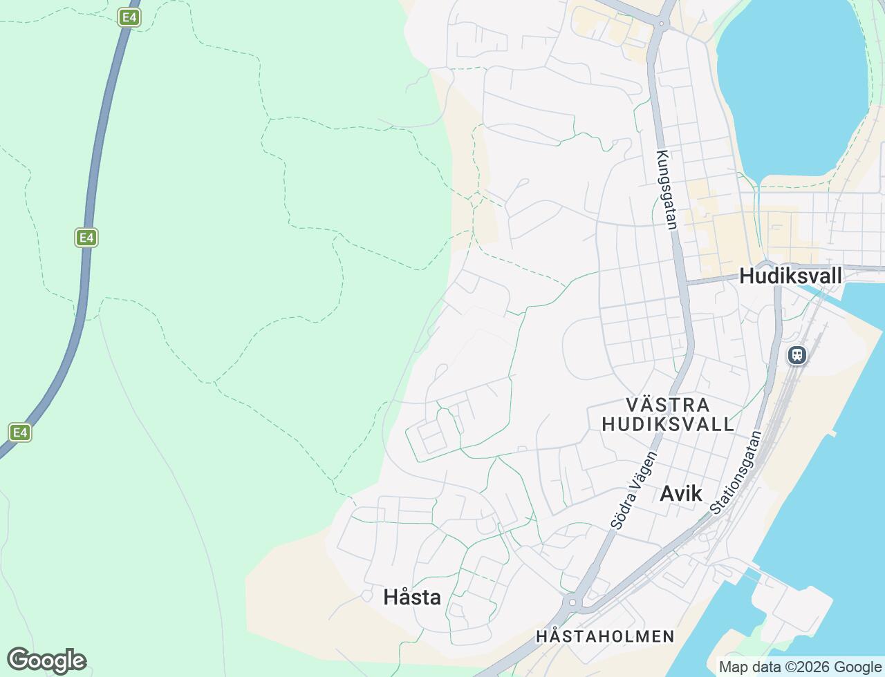 Karta över Mariboplan 1 i 39 Hudiksvall