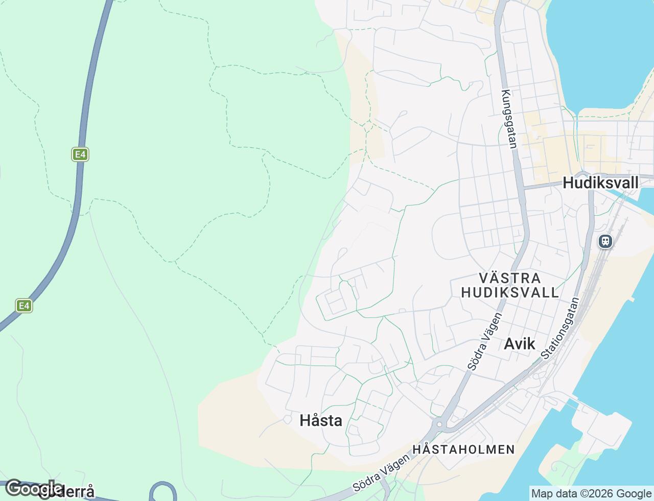 Karta över Mariboplan 10 i 39 Hudiksvall