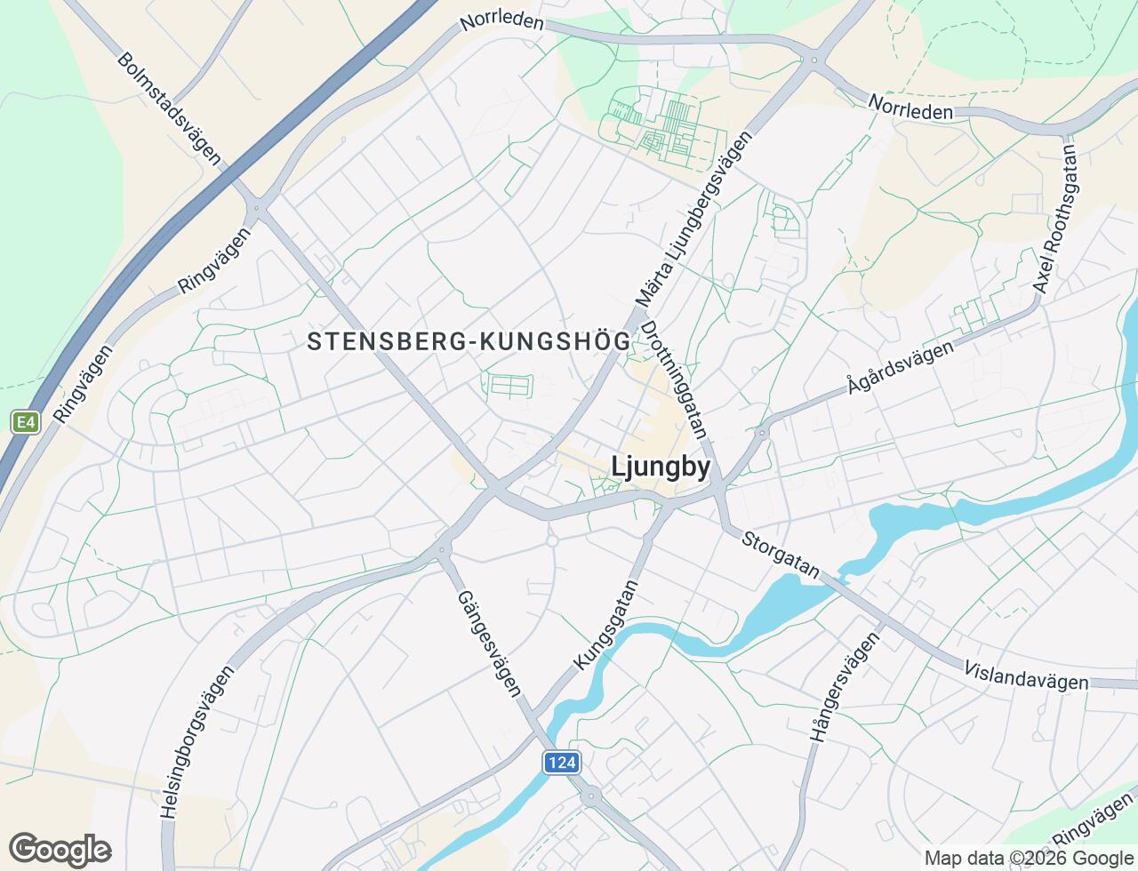 Karta över Södra Torggatan 2 i 44 Ljungby