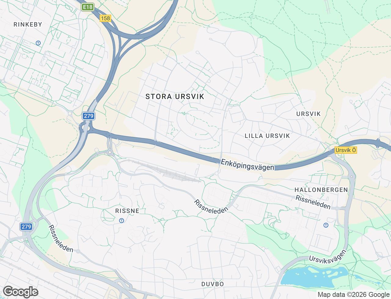 Karta över Gamla Enköpingsvägen 138A i 61 Sundbyberg