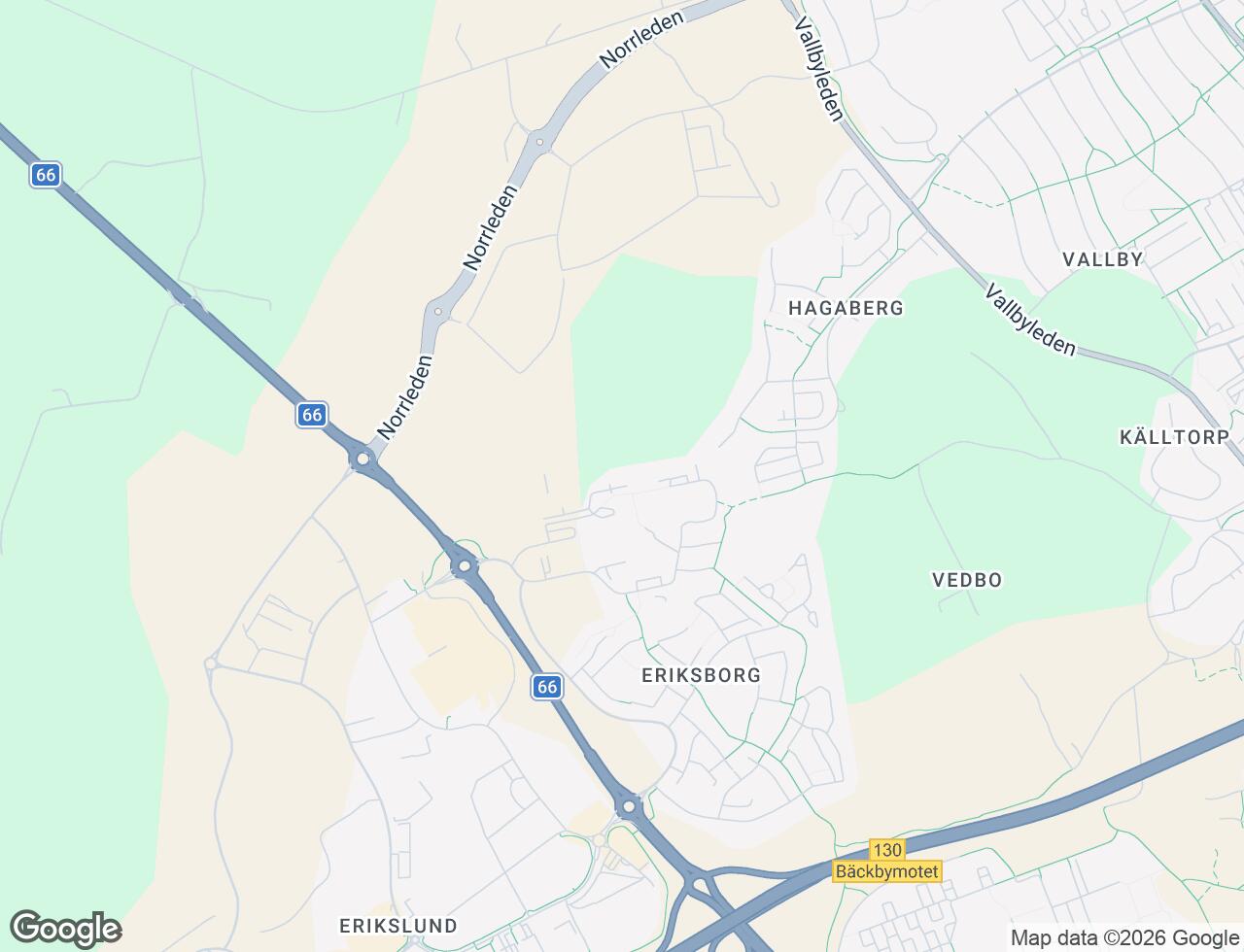 Karta över Hörntorpsvägen 3F i 71 Västerås