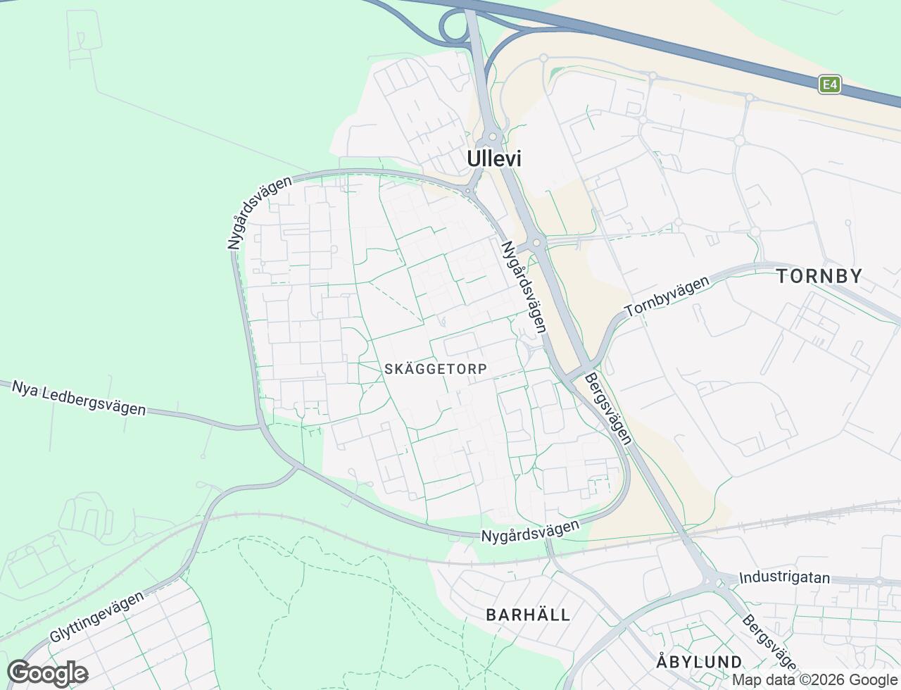 Karta över Skäggetorps centrum 12 i 42 Linköping