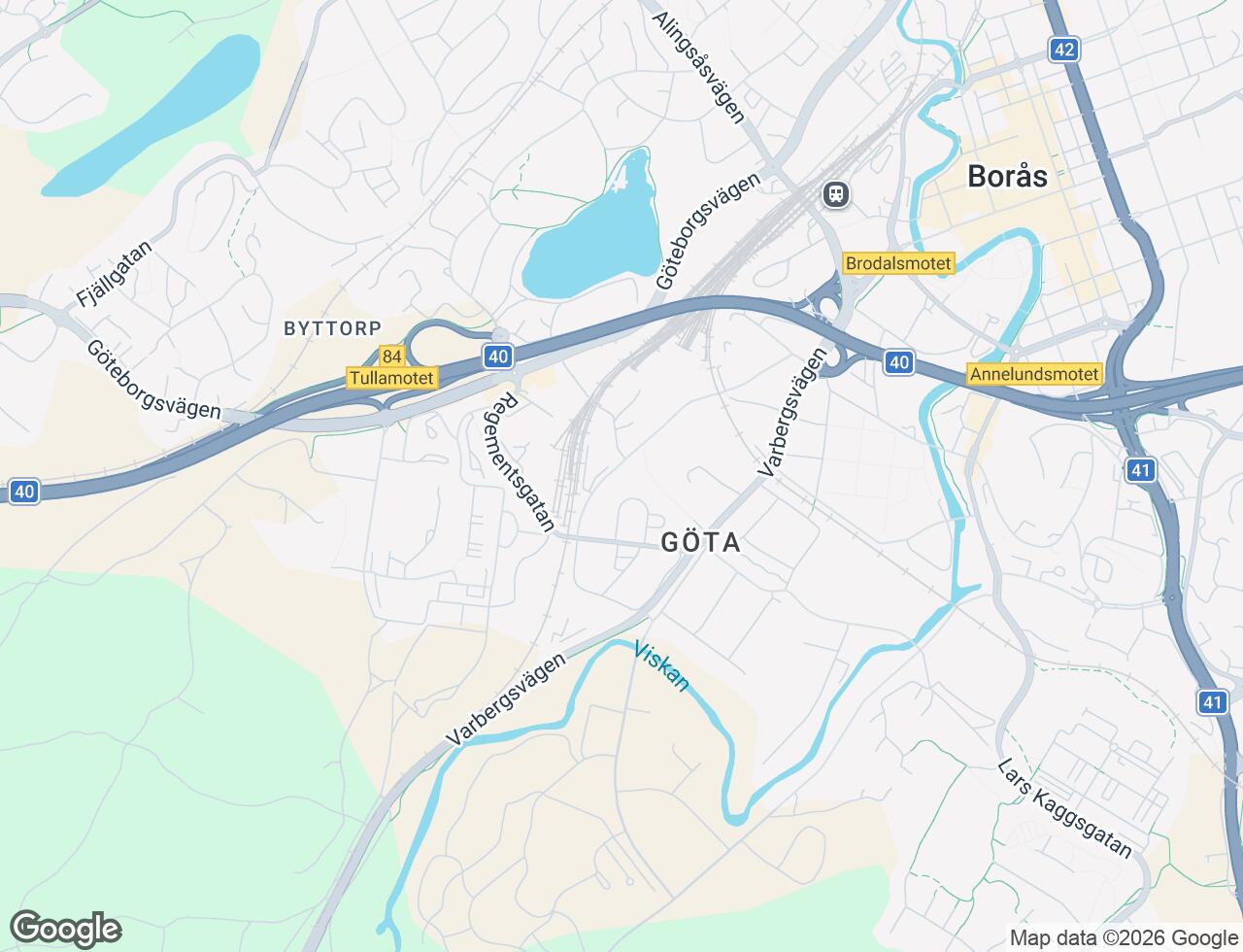 Karta över Majorsgatan 20 i 31 Borås