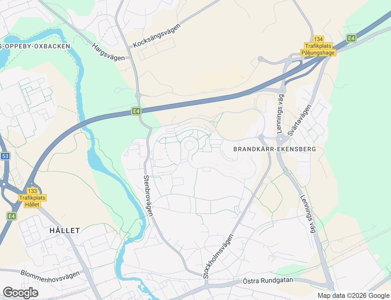 Karta över Mariebergsvägen 39 i 66 Nyköping