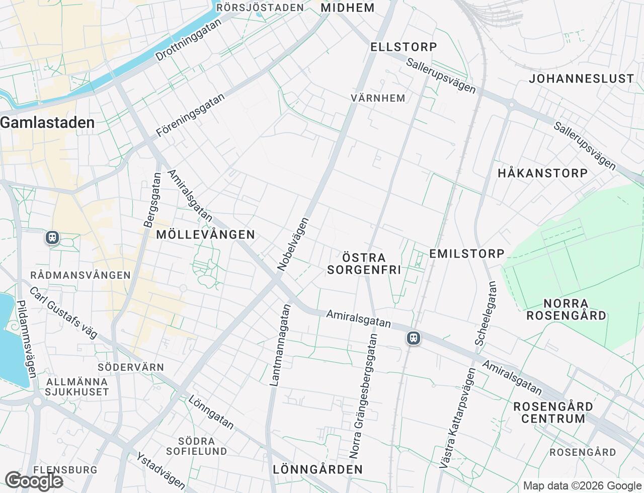 Karta över Arildsgatan 1 i 39 Malmö